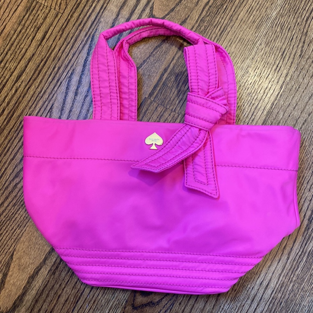 Kate Spade Small/Medium Nylon Tote in bubblegum pink Barbiecore